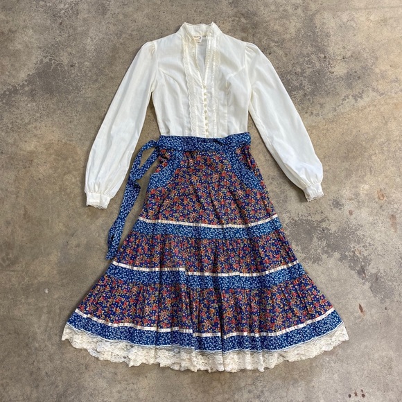 Gunne Sax Dresses & Skirts - Vintage 2pc Gunne Sax Prairie Skirt & Blouse Set